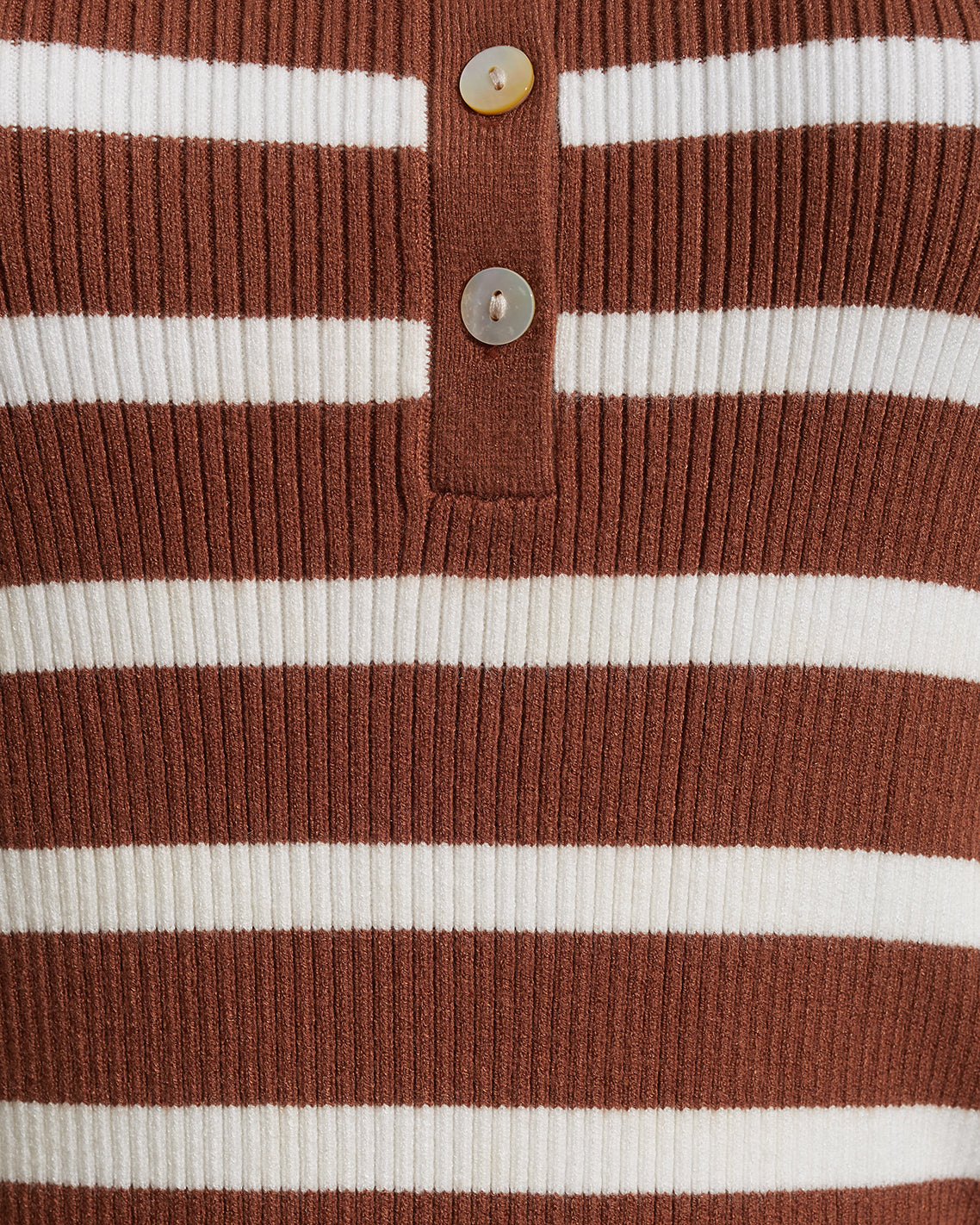 Rib Sweater in Rust Stripe | Knit Tops by Draper James | Draper James Premium