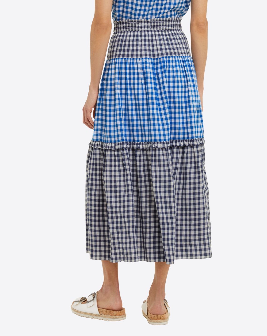 Peasant Skirt in Blue Gingham | Draper James Recommended