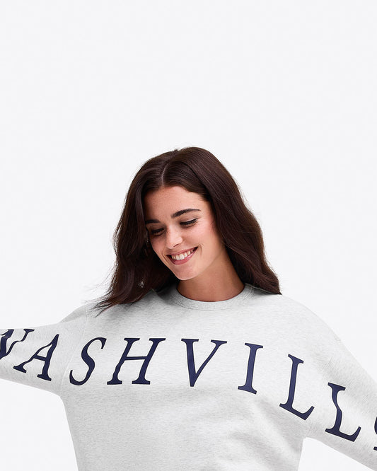 Nashville Crewneck Sweatshirt in Grey | Draper James Everyday