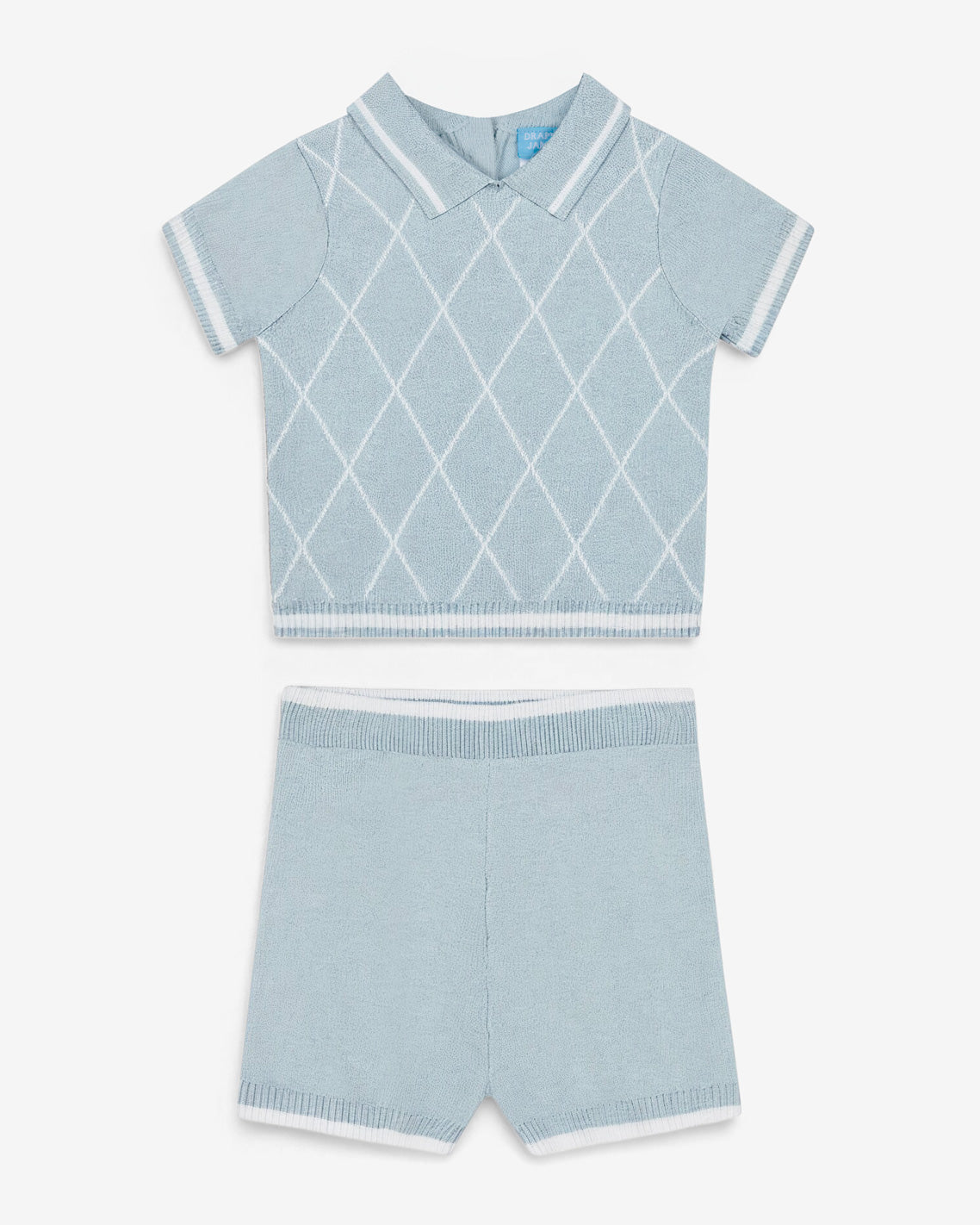 Argyle Polo Sweater Short Set in Blue | Draper James Classic