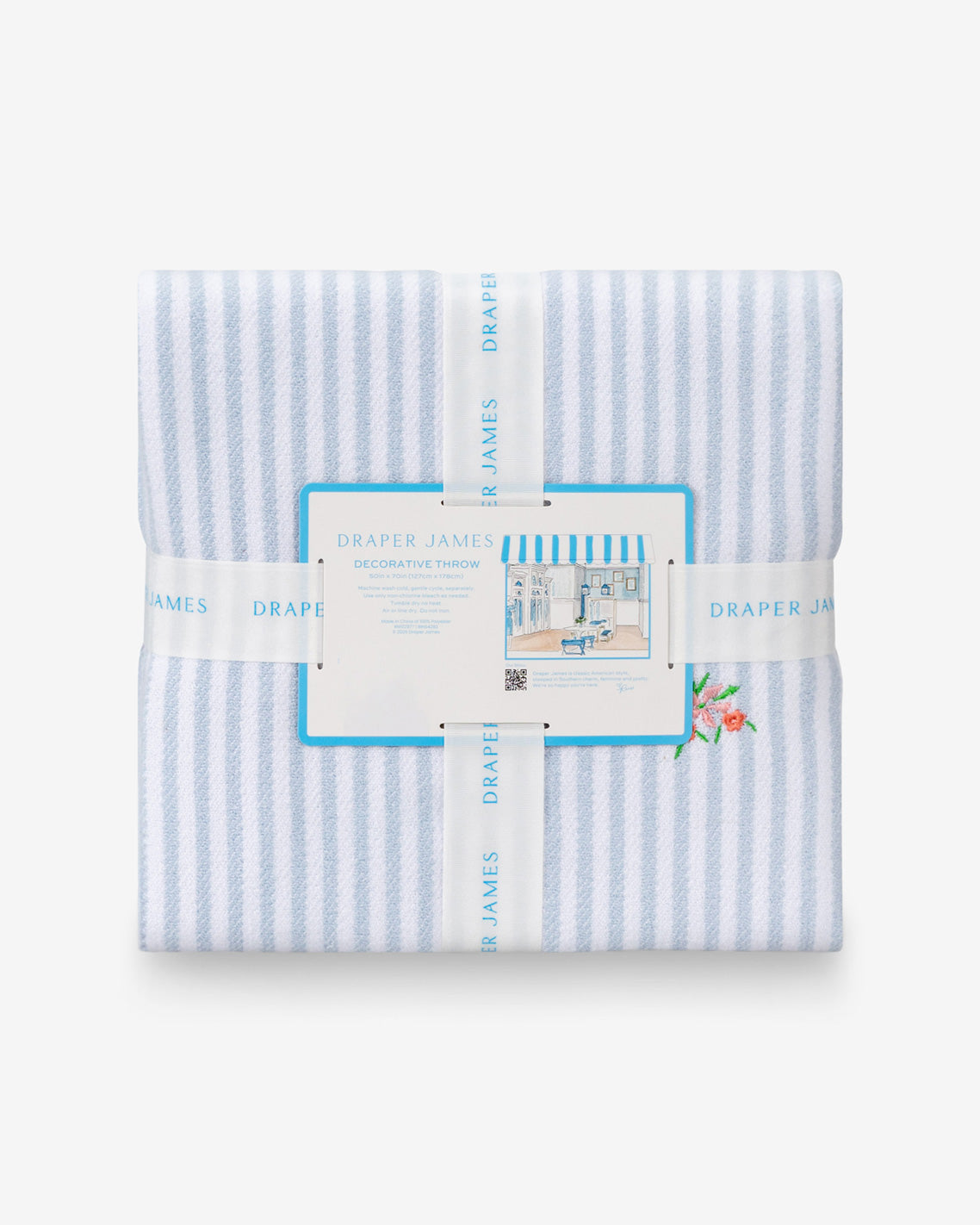 Embroidered Woven Throw | Draper James Smart Buy