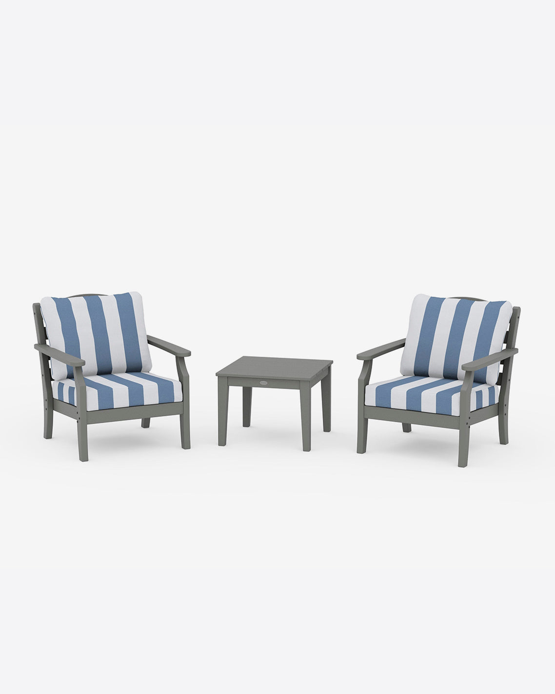 Savannah 3-Piece Seating Set – Cabana Stripe Navy | Draper James Popular