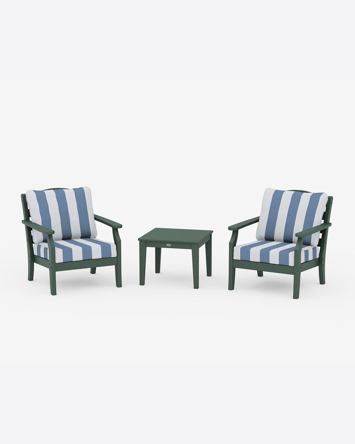 Savannah 3-Piece Seating Set – Cabana Stripe Teal | Draper James Classic