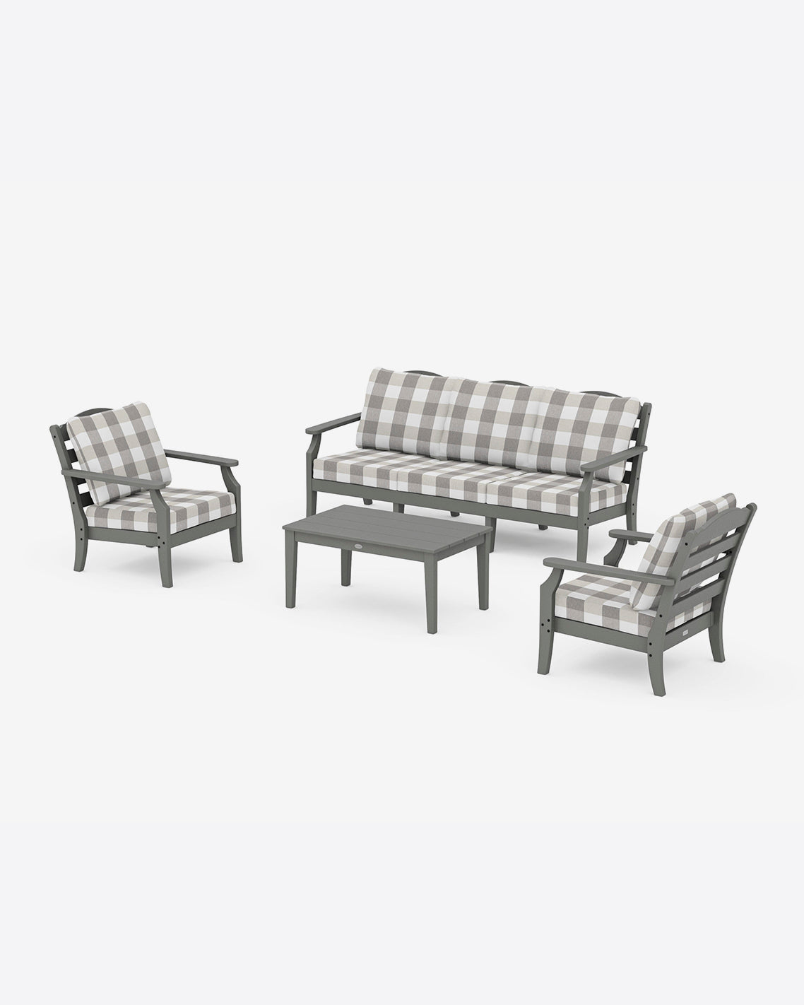 Savannah 4-Piece Deep Seating Set with Sofa Buffalo Plaid | Draper James Deals
