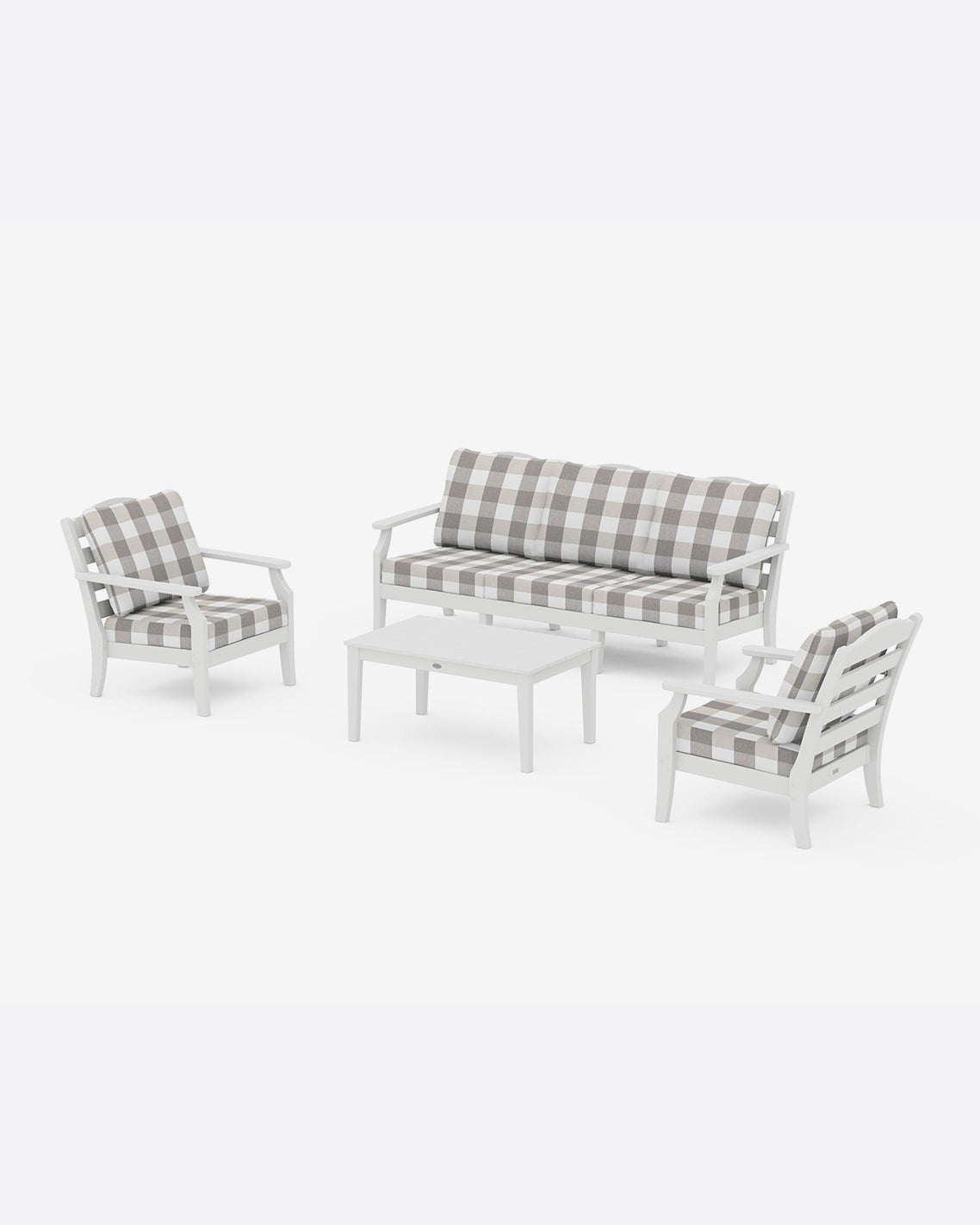 Savannah 4-Piece Deep Seating Set with Sofa in Buffalo Plaid | Draper James Trending