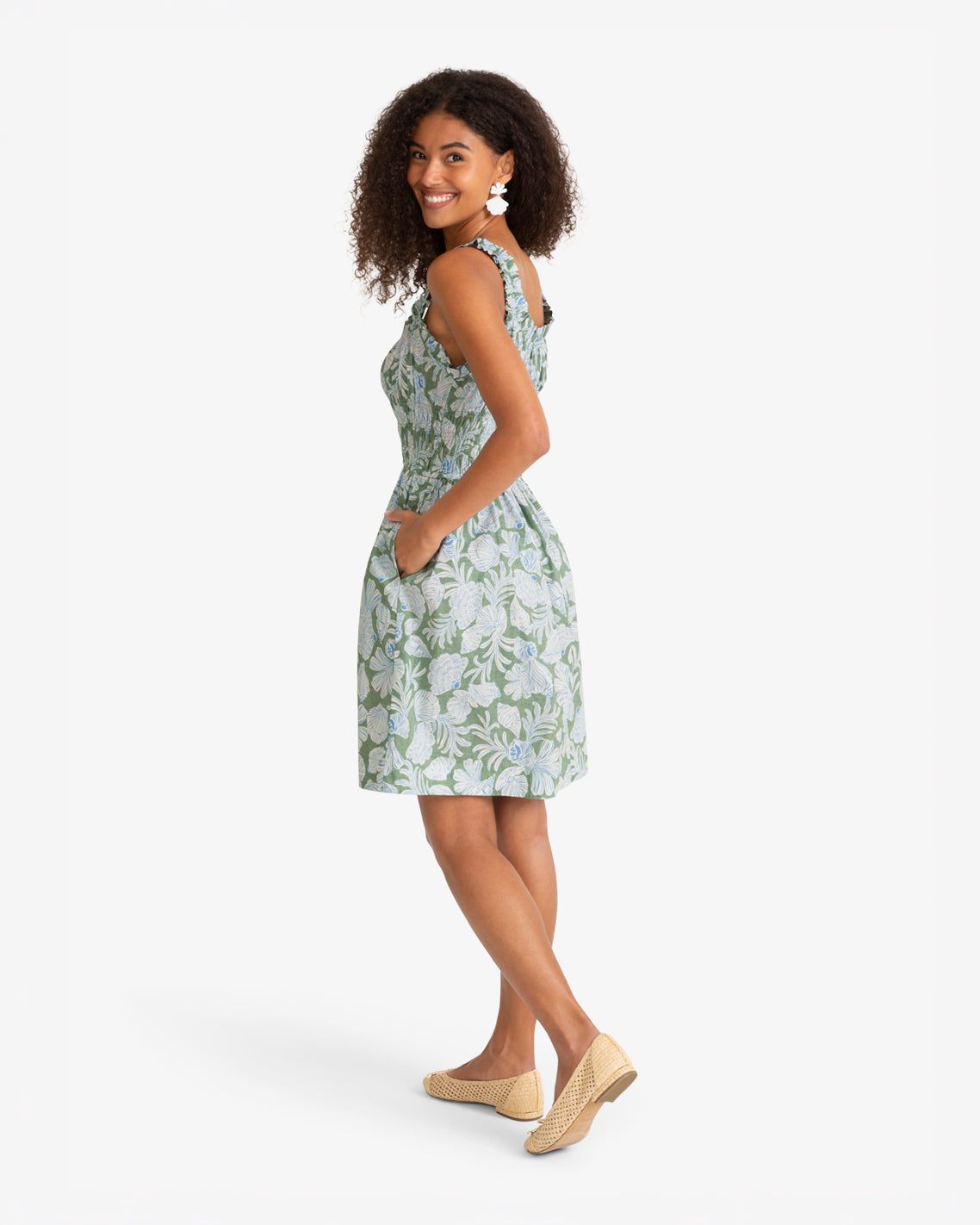 Morgan Mini Dress in Two Tone Shell | Draper James Smart Buy