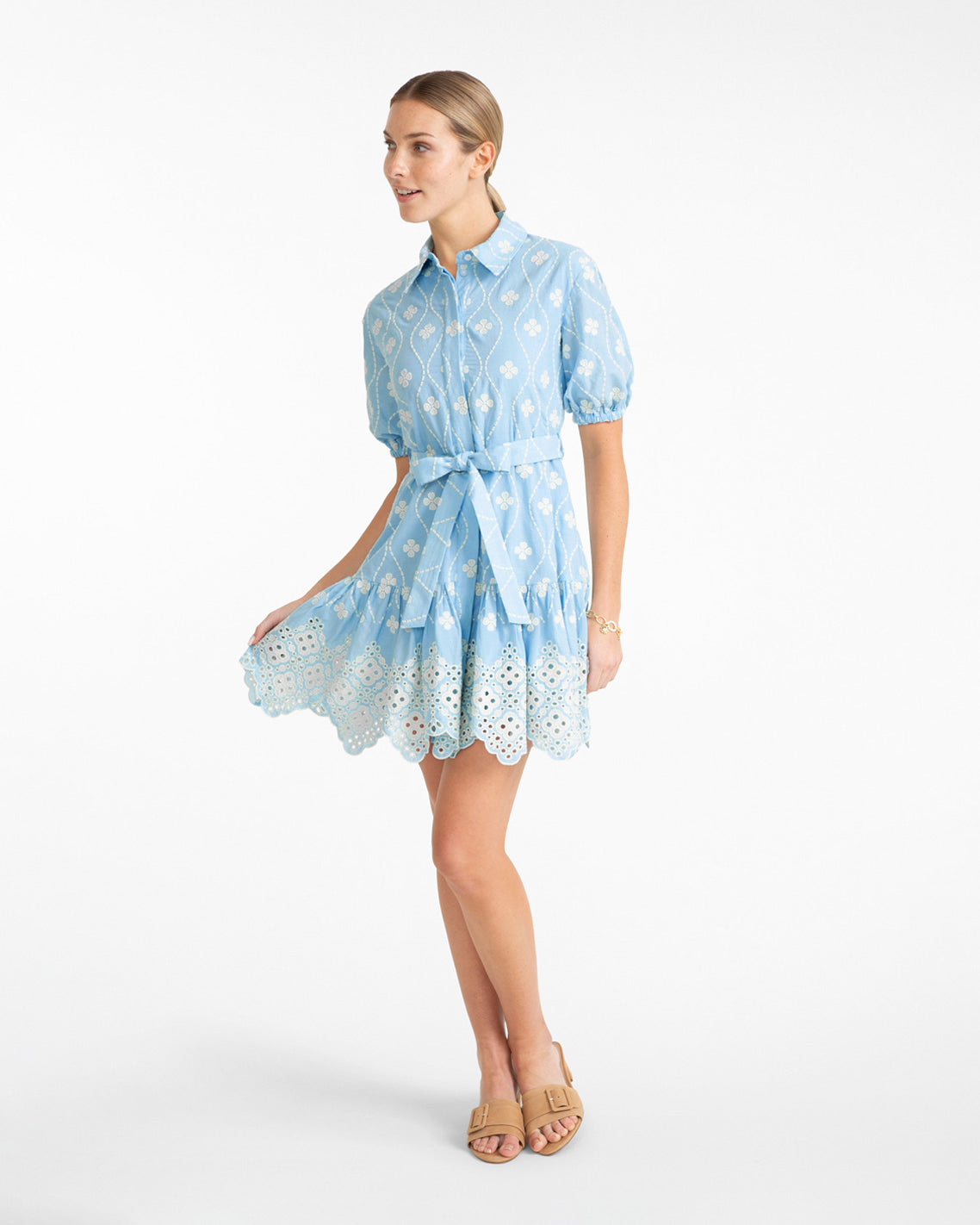 Kallie Mini Dress in Eyelet Embroidery | Draper James Top Pick