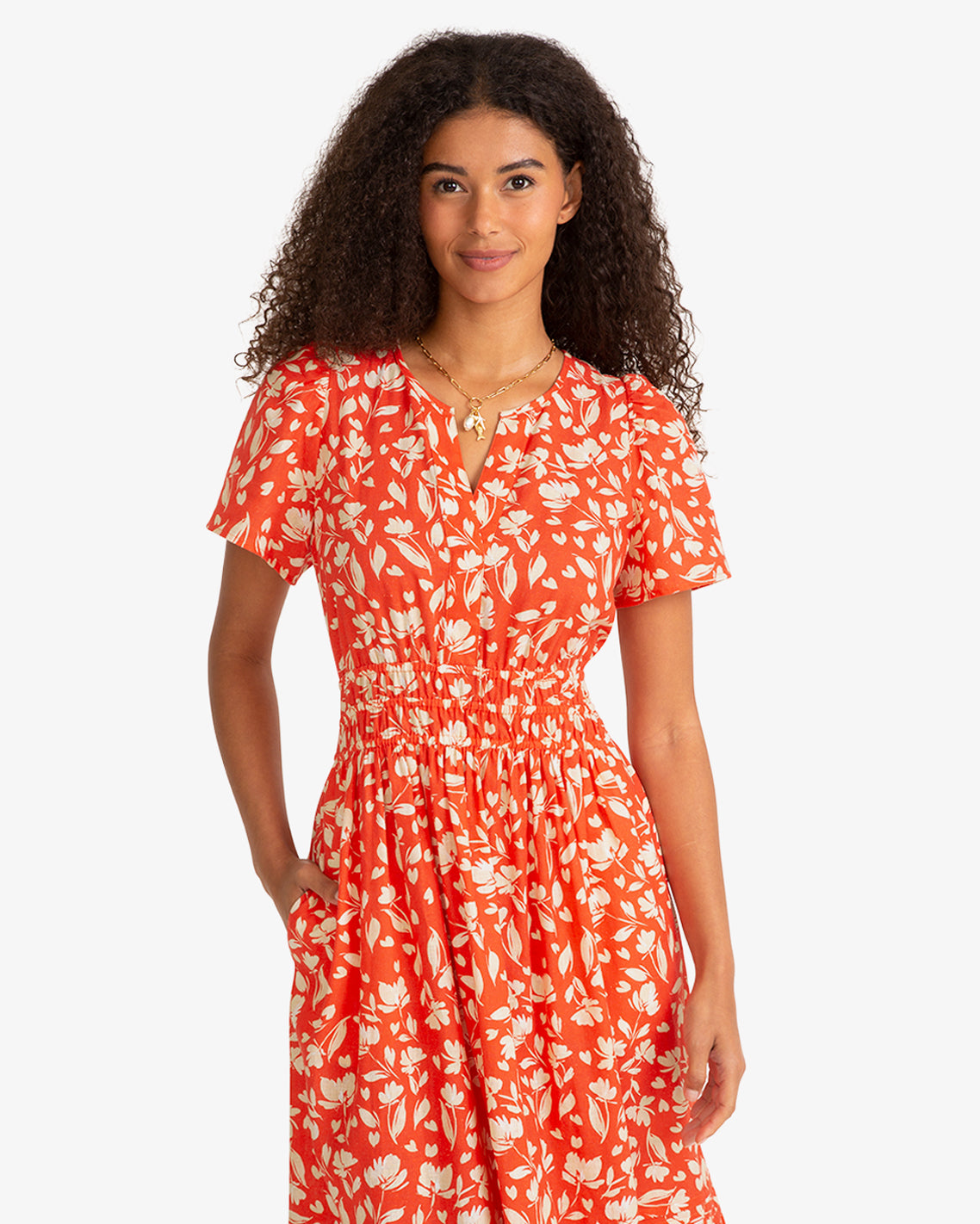 Hollie Midi Dress in Floral Poppy | Draper James Hot Sale