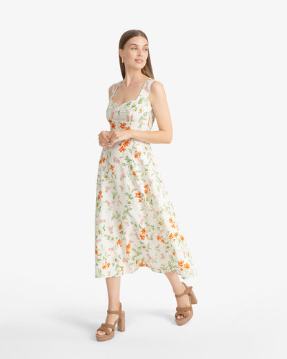 Radley Sleeveless Midi Dress in Floral | Draper James Customer Favorite