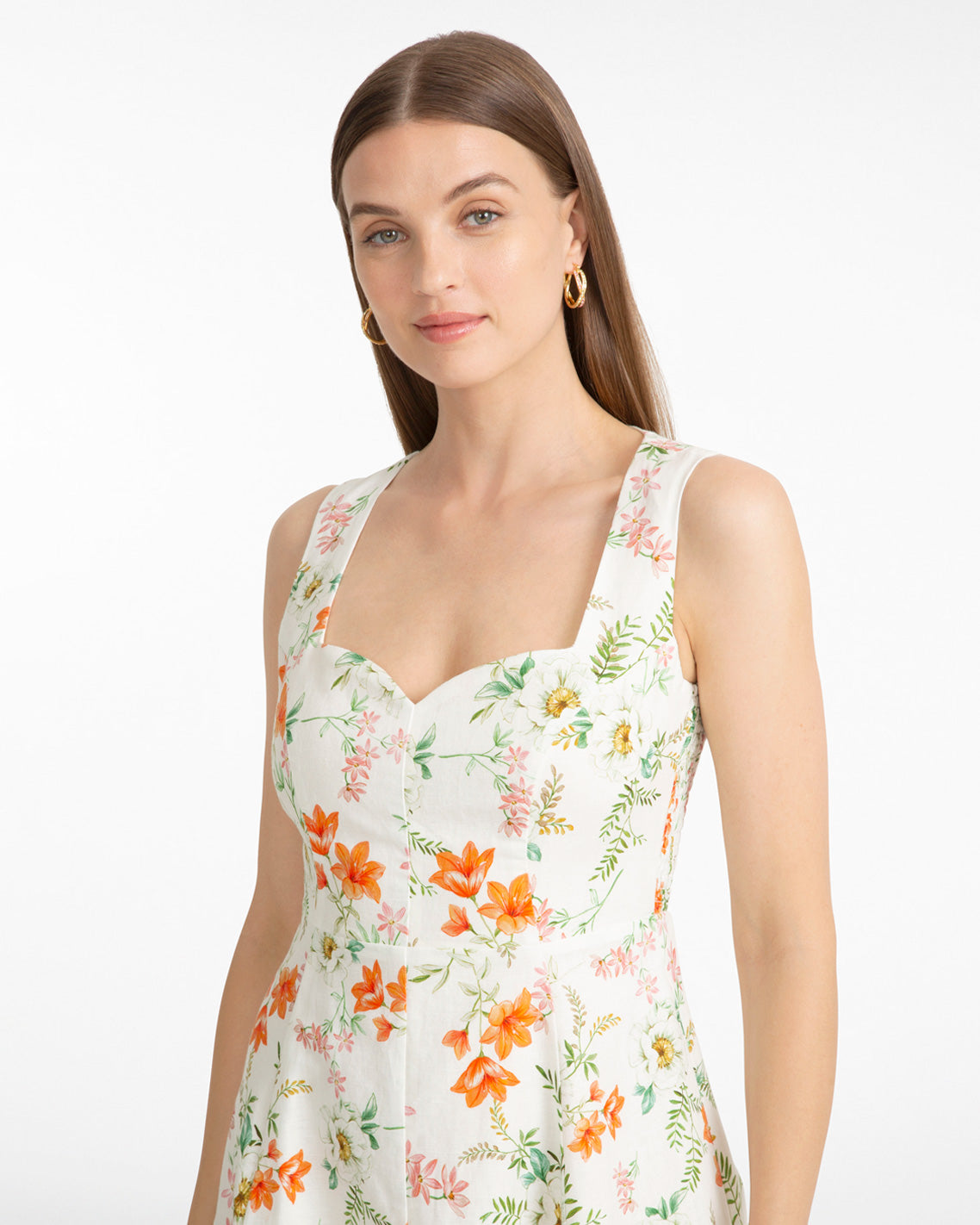 Radley Sleeveless Midi Dress in Floral | Draper James Customer Favorite