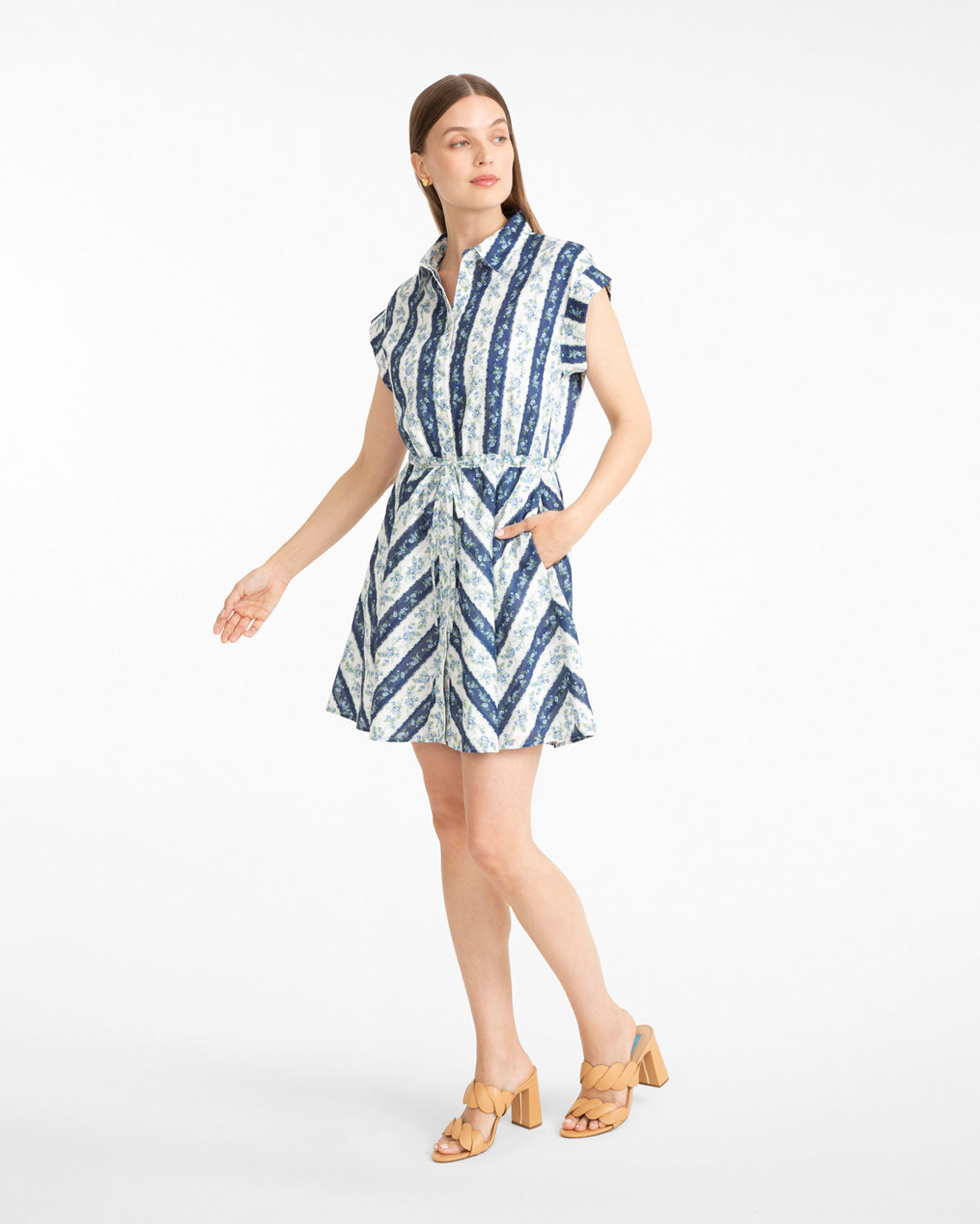 Phoebe Dress in Floral Stripe | Draper James Customer Favorite
