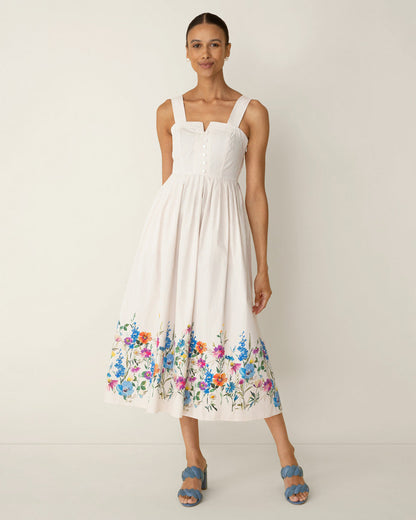 Clarence Midi Dress in Summer Blooms | Draper James Hot Sale