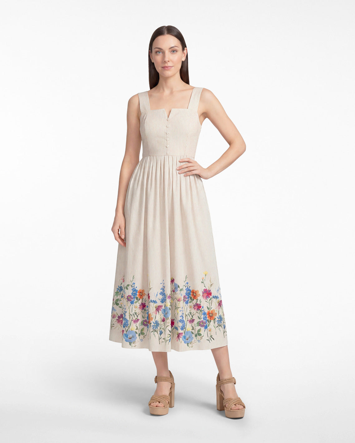 Clarence Midi Dress in Summer Blooms | Draper James Hot Sale