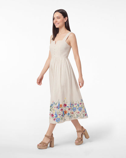 Clarence Midi Dress in Summer Blooms | Draper James Hot Sale