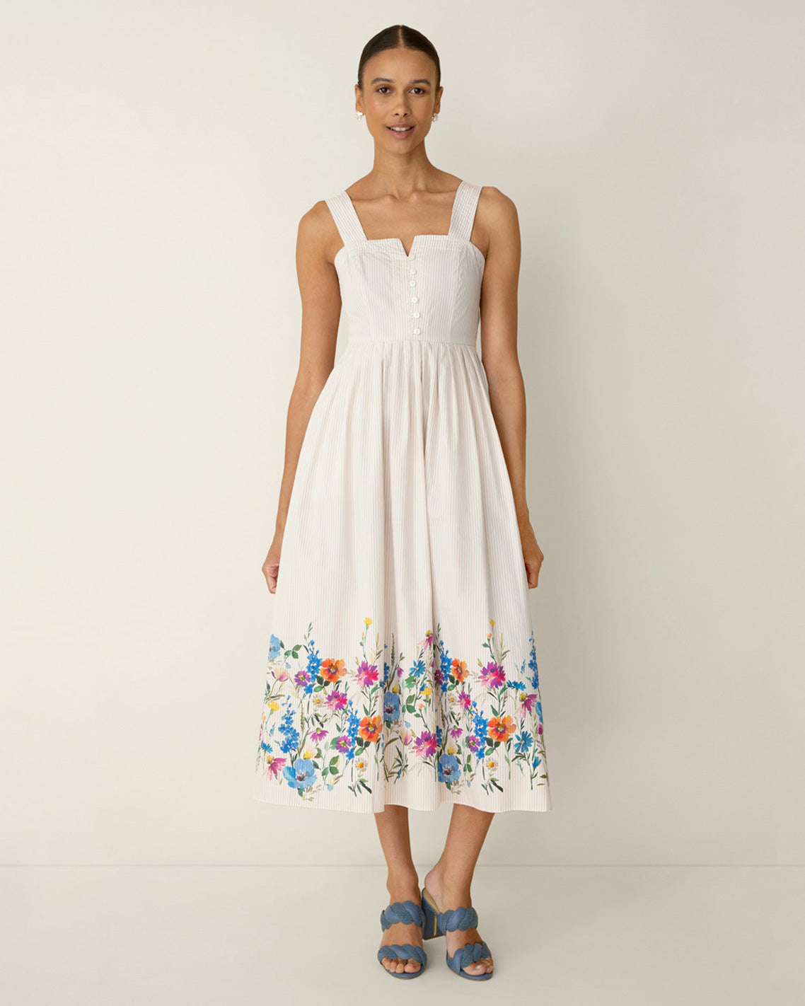 Clarence Midi Dress in Summer Blooms | Draper James Hot Sale