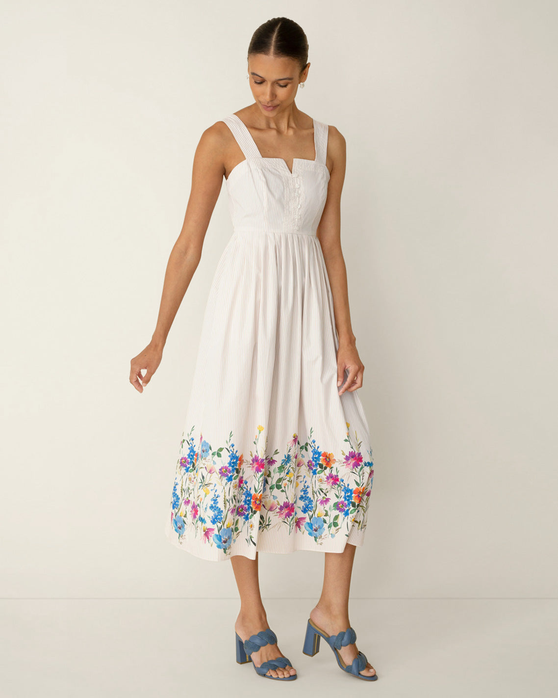 Clarence Midi Dress in Summer Blooms | Draper James Hot Sale