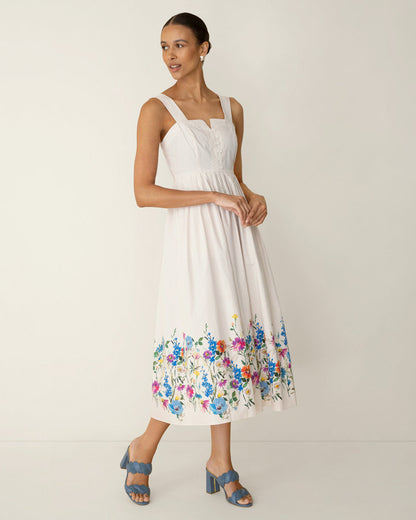 Clarence Midi Dress in Summer Blooms | Draper James Hot Sale