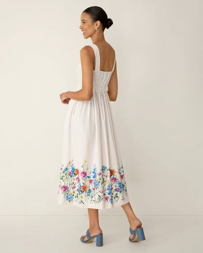 Clarence Midi Dress in Summer Blooms | Draper James Hot Sale