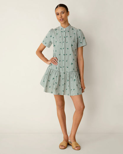 Molly Mini Dress in Green Gingham | Draper James Signature
