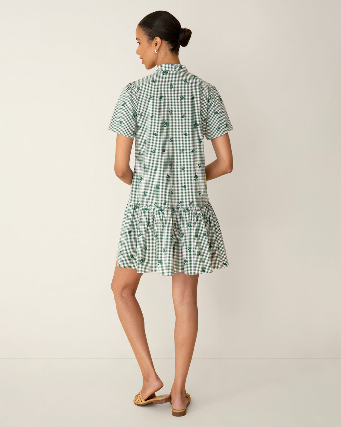 Molly Mini Dress in Green Gingham | Draper James Signature