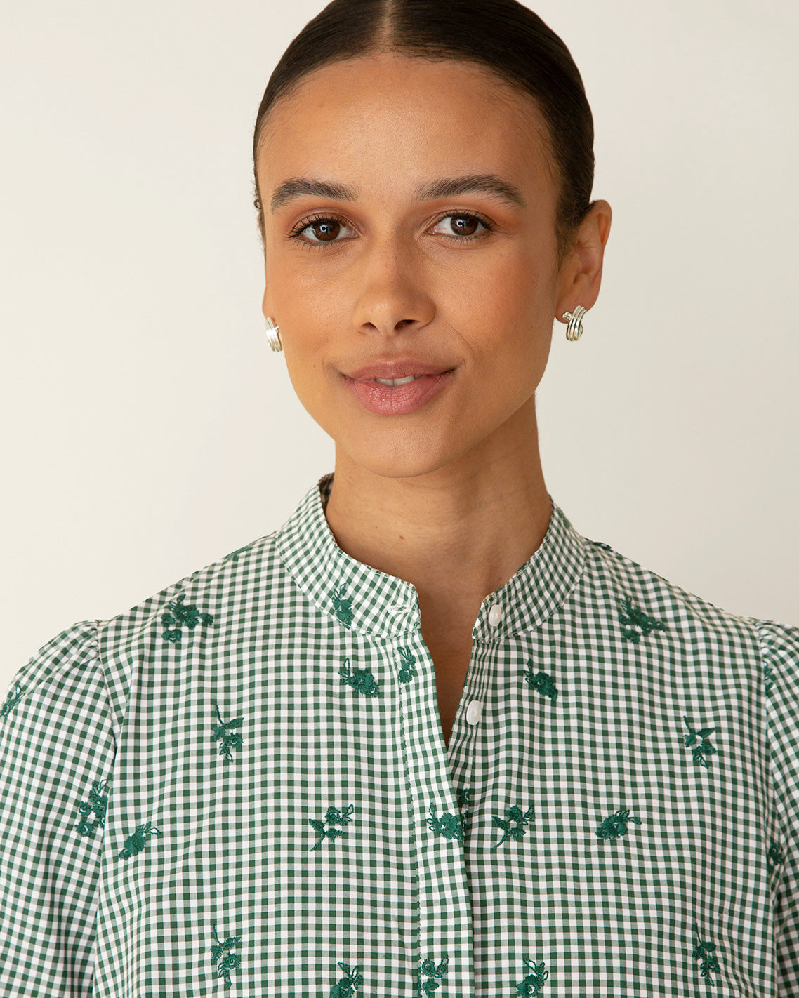 Molly Mini Dress in Green Gingham | Draper James Signature