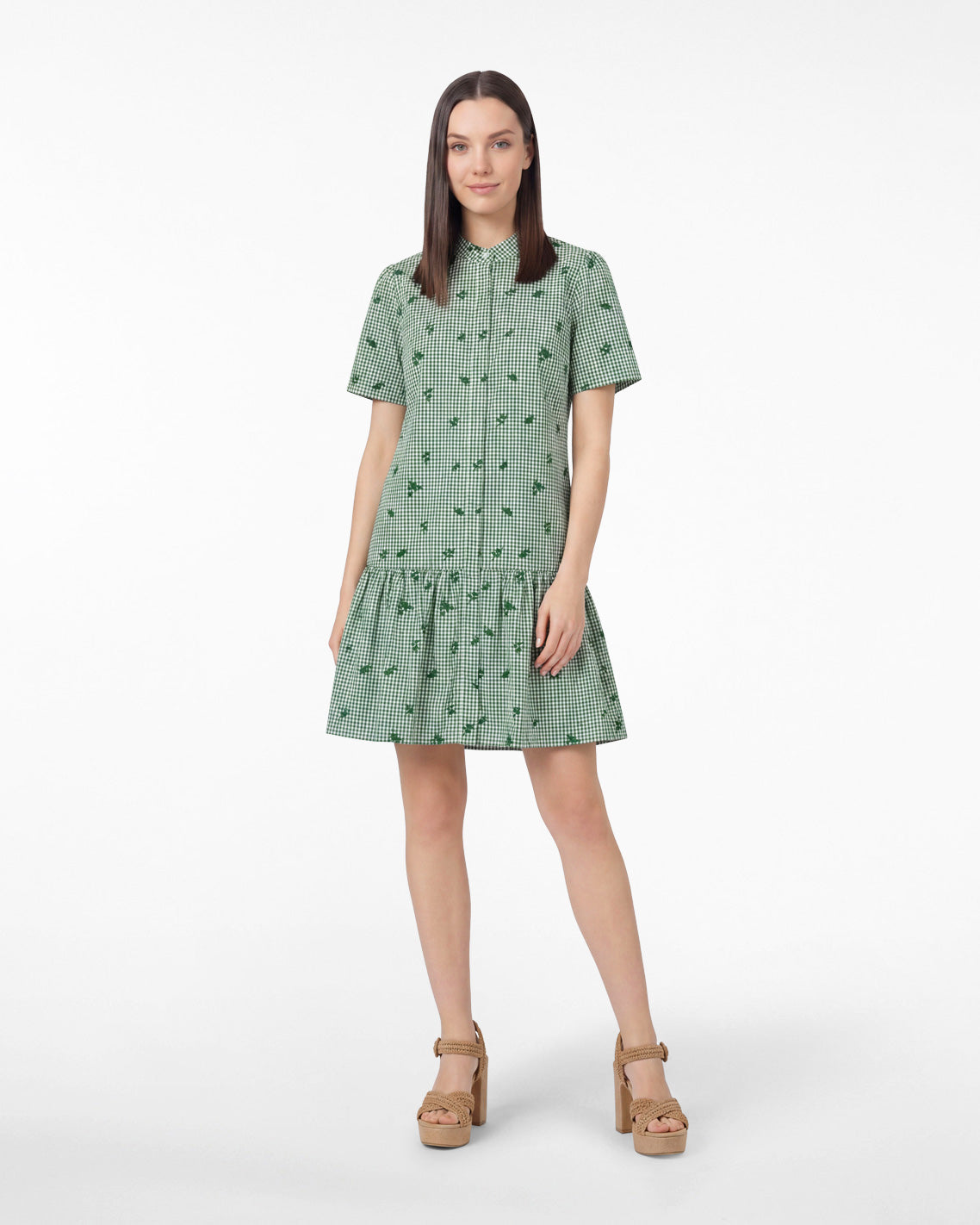 Molly Mini Dress in Green Gingham | Draper James Signature