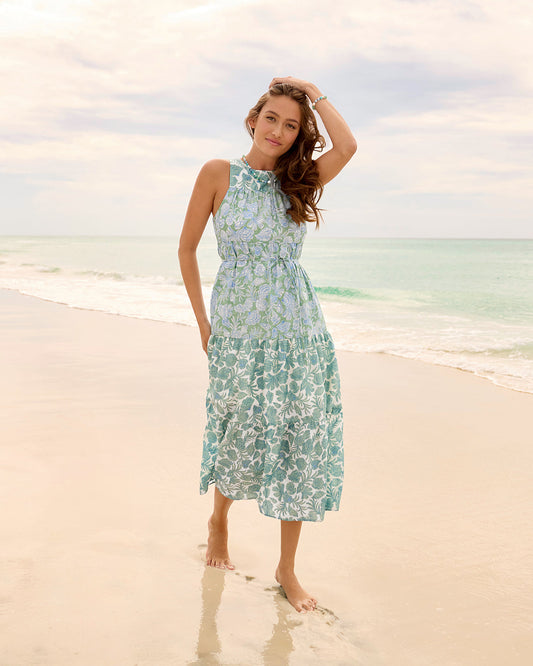Marlow Two Tone Shell Midi Dress | Draper James Featured