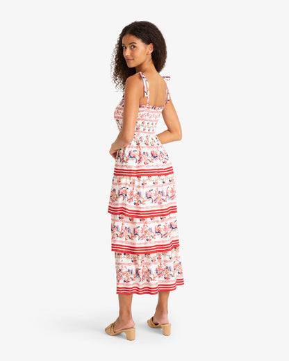 Brooke Multi Tier Midi Dress in Floral | Draper James Popular