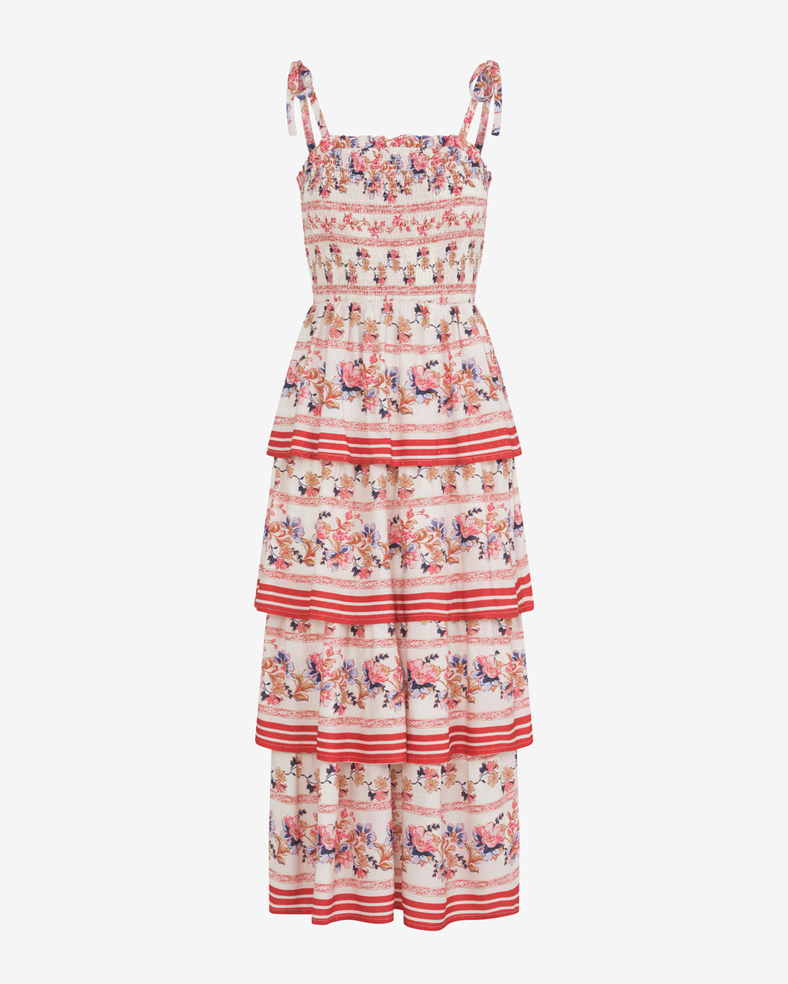 Brooke Multi Tier Midi Dress in Floral | Draper James Popular