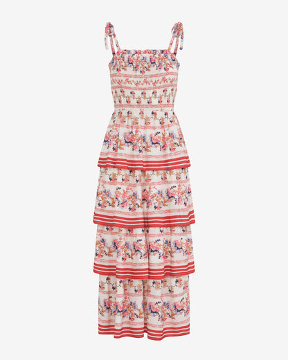 Brooke Multi Tier Midi Dress in Floral | Draper James Popular