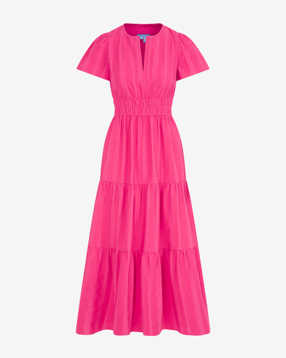 Hollie Midi Dress in Textured Stripe | Draper James Recommended
