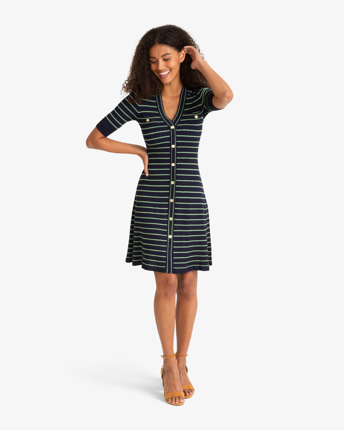 Judy Striped Knit Dress | Draper James Classic