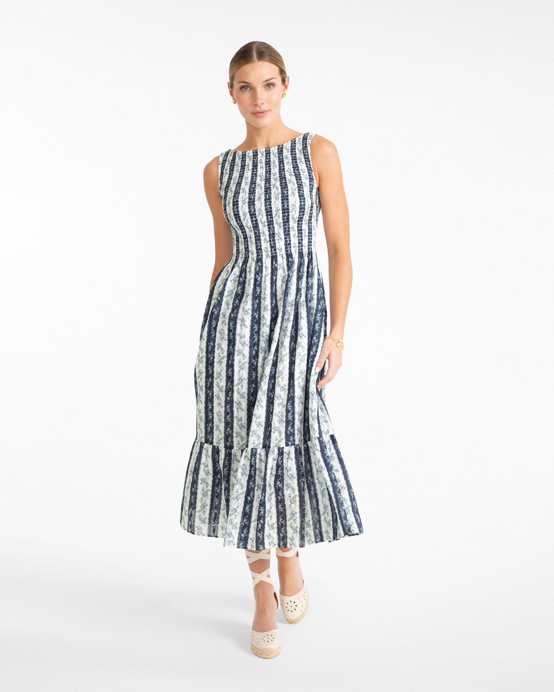 Wren Dress in Floral Stripe | Draper James Great Value