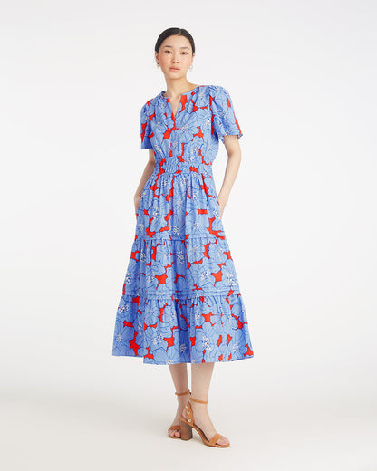 Hollie Midi Dress in Floating Floral | Draper James Latest