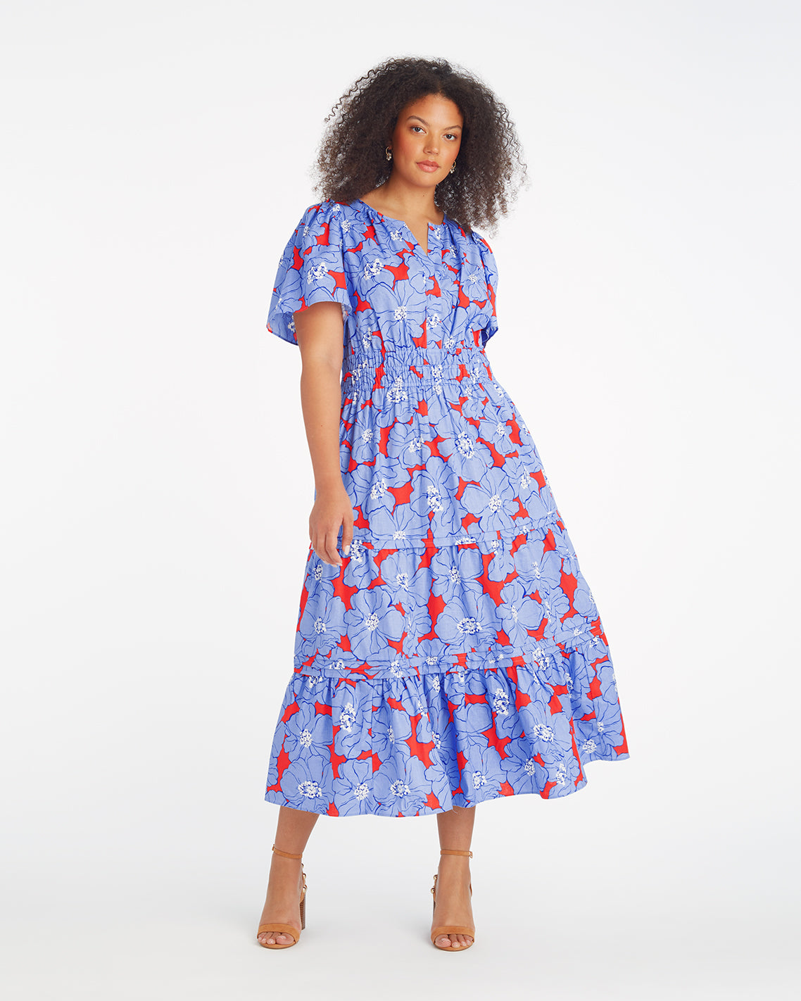 Hollie Midi Dress in Floating Floral | Draper James Latest