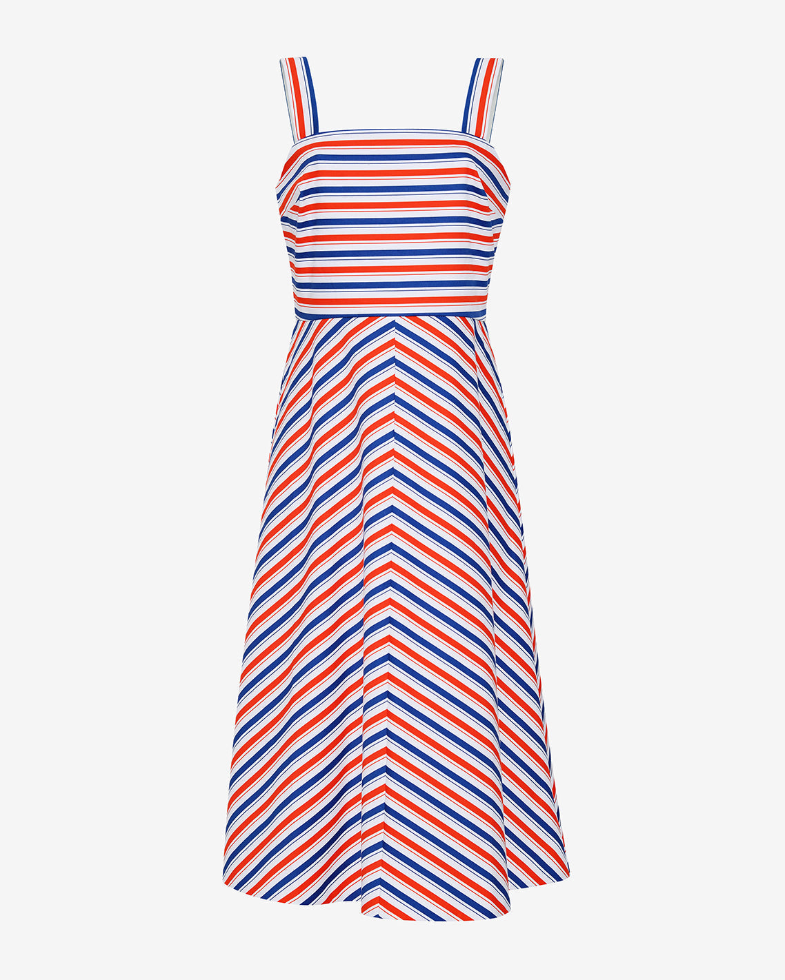 Angela Love Circle Midi Dress in Americana Stripes | Draper James Special Offer