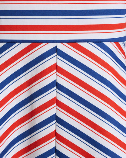 Angela Love Circle Midi Dress in Americana Stripes | Draper James Special Offer