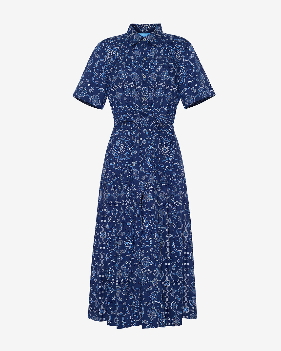 Riley Midi Shirtdress in Bandana Blue | Draper James Featured