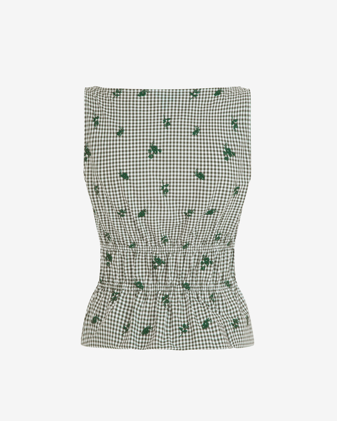 Sleeveless Top in Green Gingham | Draper James Featured