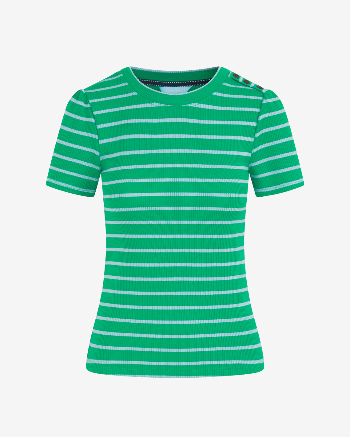Stripe Crewneck Tee in Green | Draper James Everyday