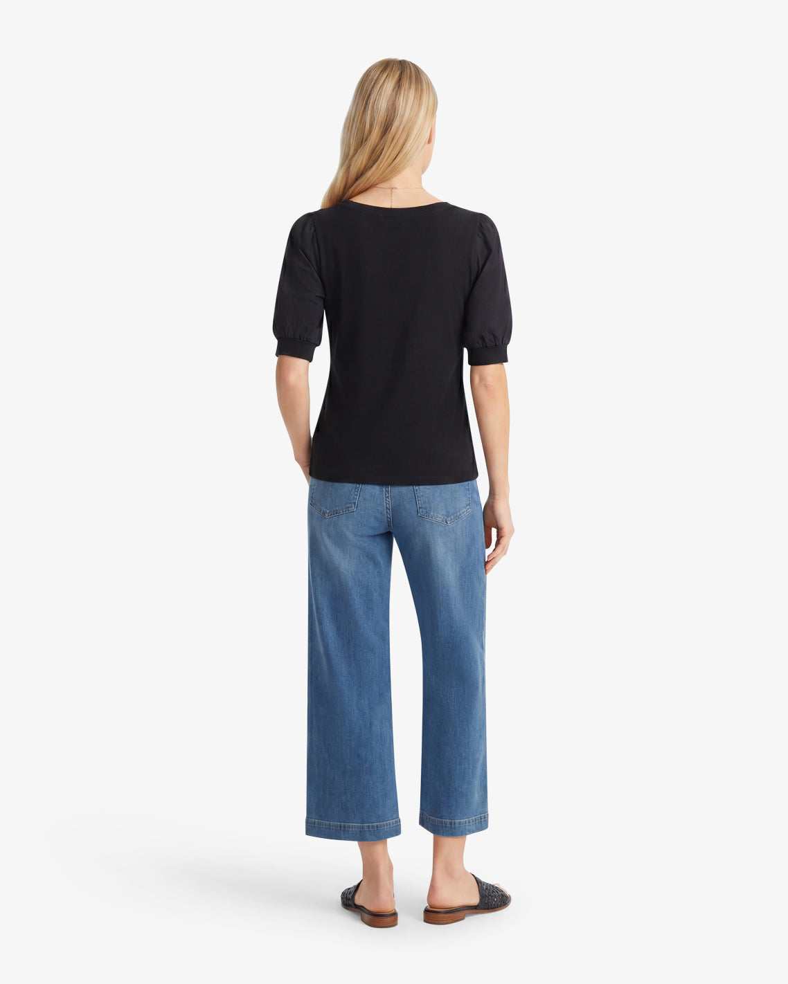 Short Sleeve Mixed Media Top – Classic | Draper James Featured