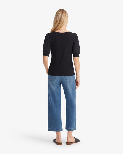 Short Sleeve Mixed Media Top – Classic | Draper James Featured