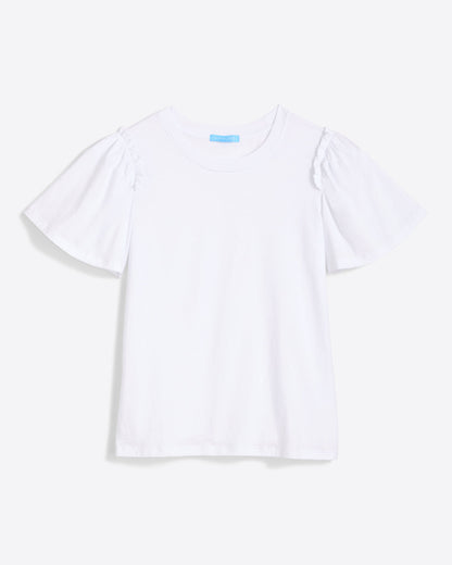 Short Sleeve Easy Knit Top in White | Draper James Exclusive