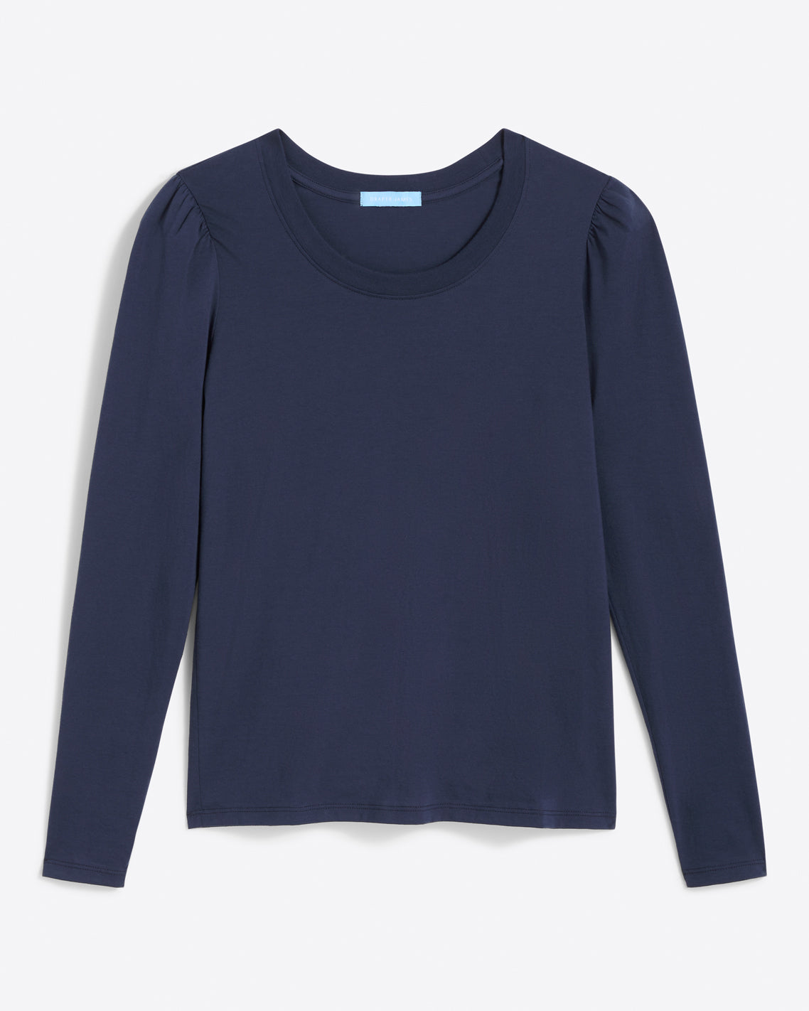 Long-Sleeve Easy Knit Top in Navy | Draper James Premium