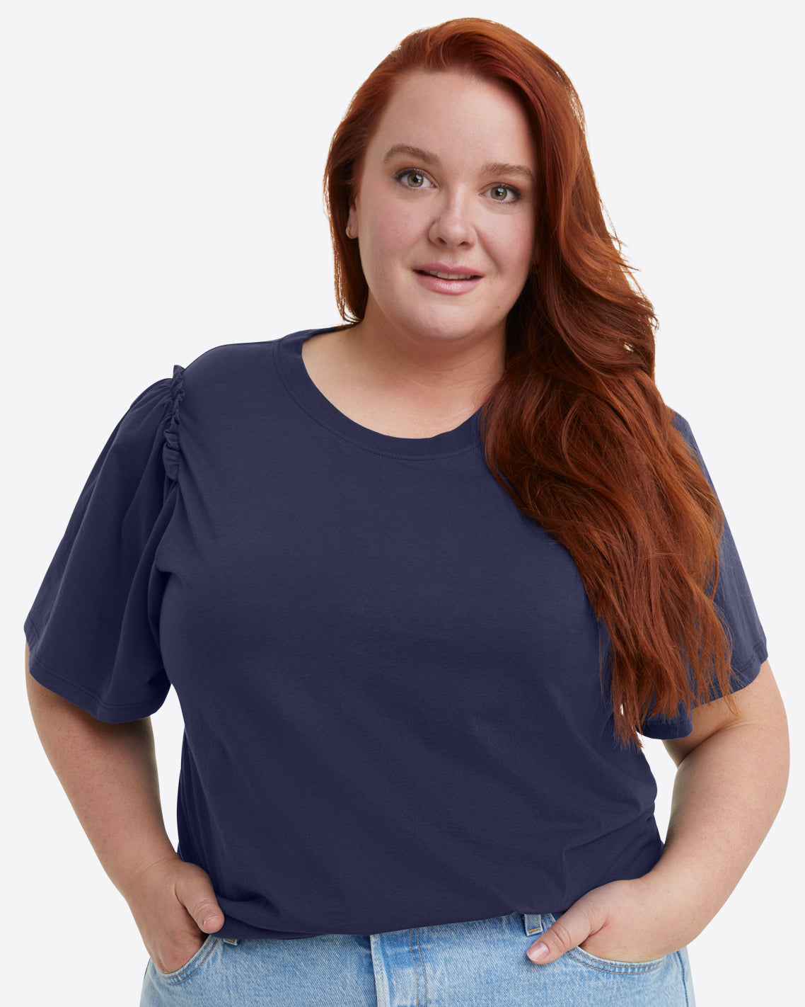 Short Sleeve Easy Knit Top in Navy | Draper James Hot Sale