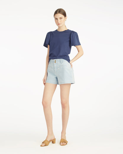 Short Sleeve Easy Knit Top in Navy | Draper James Hot Sale