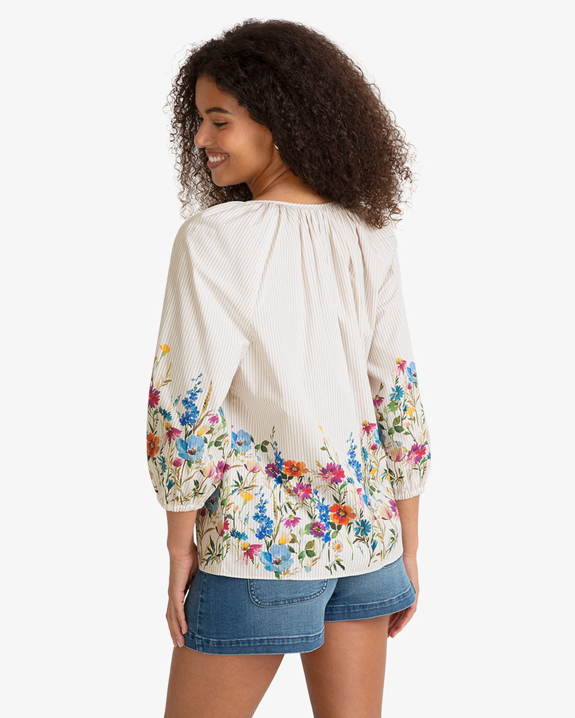 Short Sleeve Top in Summer Blooms | Draper James Great Value