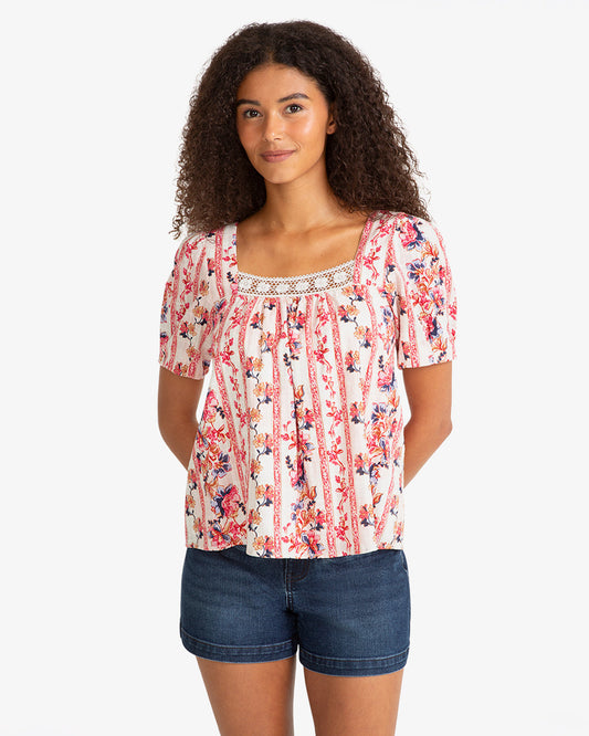 Square Neck Floral Top | Draper James Deals