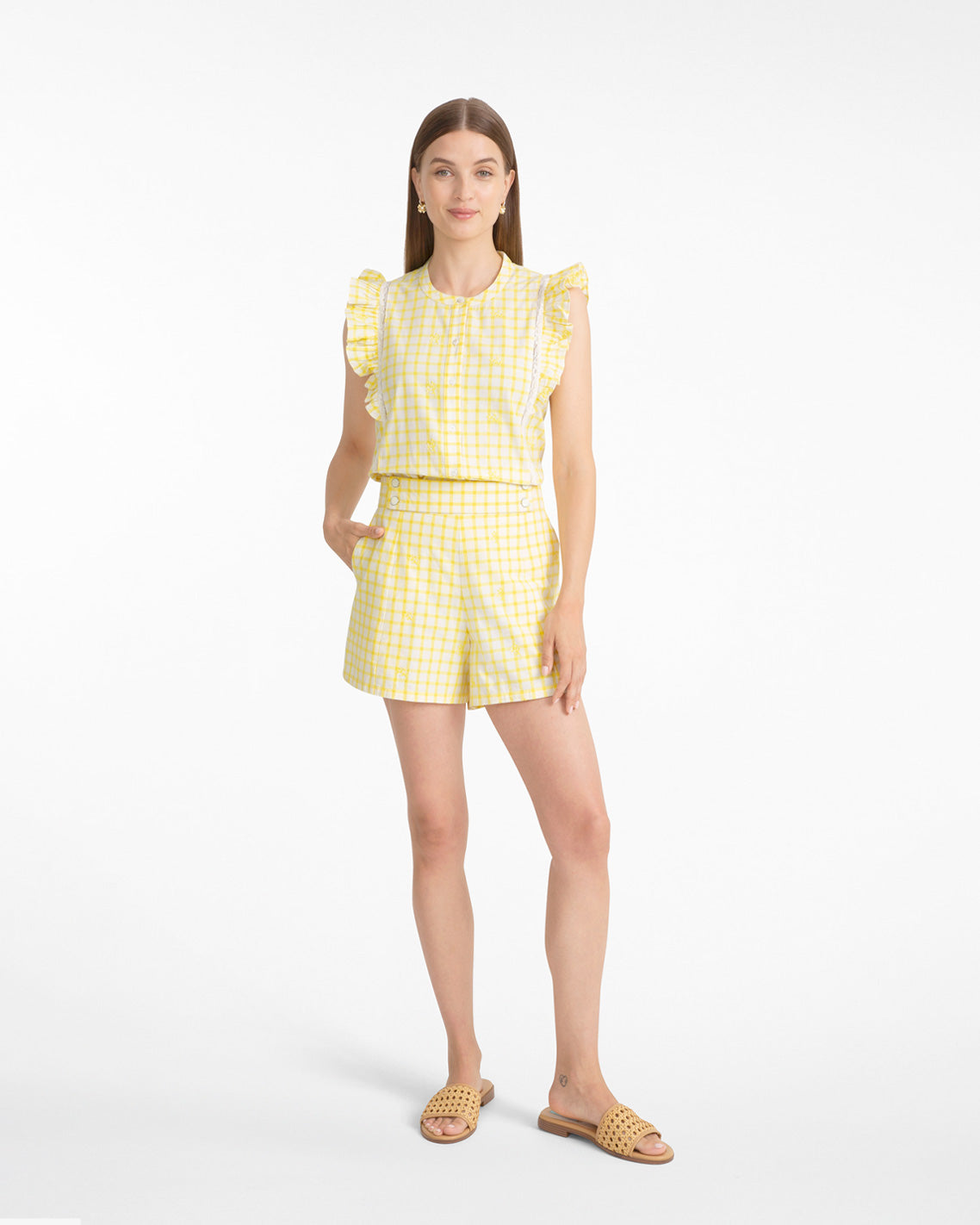Grid Print Top | Draper James Recommended