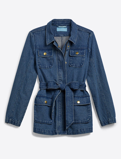 Field Jacket in Dark Wash Denim | Draper James Featured